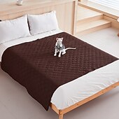 お買い得  防水カバー-防水滑り止めペットベッドマット犬猫用ブランケット引っ掻き・尿に強いソファプロテクター洗濯機洗い可能耐久性