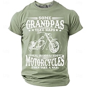 رخيصةأون هوايات تي شيرت-بعض الأجداد يأخذون قيلولة، والأجداد الحقيقيون يركبون الدراجات النارية. تي شيرت رجالي برسومات فكاهية، بأكمام قصيرة ورقبة دائرية، مناسب للارتداء اليومي، متوفر بمقاسات S، M، L، XL، XXL، XXXL.