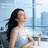 cheap Handheld Fans-Handheld Fan, Portable Mini Cooling Fan with 3S Rapid Cooling Technology, Ice-Cold Personal Fan USB Rechargeable, Foldable Small Fan for Hot Summer, Travel, Commuting, Outdoor Activities