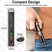 お買い得  個人健康用品-LEDプログレスバー付き呼吸筋トレーナー、呼吸トレーニング用視覚フィードバック肺エクササイズ、肺活量向上 &amp;運動能力向上、大人用携帯型呼吸器