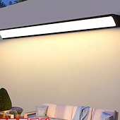 cheap Outdoor Wall Lights-LED Outdoor Indoor Wall Light Black Modern Long Outside Sconce Acrylic Exterior Lamp Aluminium Waterproof IP67 Inside Porch Patio Living Room Door Garage Villa