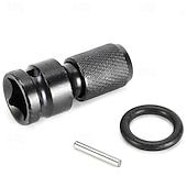 tanie Narzędzia ręczne-Adapter z napędem kwadratowym 1/2 cala na gniazdo sześciokątne 1/4 cala, adapter do uchwytu wiertarskiego do klucza udarowego pneumatycznego i elektrycznego, wiertarki udarowej, klucza grzechotkowego