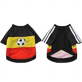 Недорогие Праздник-Футбольная одежда для собак, можно стирать в машинке.