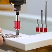 baratos Ferramentas de medição e medição-Conjunto de 3 pontas de chave de fenda magnéticas com ponta Phillips PH2 e anel magnético para fixação de parafusos, encaixe hexagonal de 1/4", pontas de extensão longa para furadeira, trabalhos em