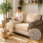 cheap Sofa Cover-Stretchable Waterproof Matte PU Sofa Armrest Cover Non Slip Protector for Sofa Arm Covering Durable Furniture Protector Slipcover for Home Living Room Use