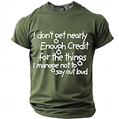 abordables T-shirts d'Humour Sarcastique-Je ne reçois pas assez de reconnaissance pour tout ce que j'arrive à ne pas dire à voix haute. T-shirt humoristique et sarcastique pour homme, col rond, manches courtes, style décontracté, cadeau,