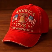 Χαμηλού Κόστους Πατριωτικά 250 Καπέλα-Ανδρικά Γιούνισεξ Καπέλο 250ης Επετείου των Ηνωμένων Πολιτειών Τζόκεϊ Καπέλο ηλίου Καπέλο φορτηγατζή Μαύρο Λευκό Πολυεστέρας / Πολυαμίδη Προσαρμόσιμη Πατριωτικό Διακοπές Αθλήματα