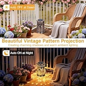 cheap Landscape Lights-Hummingbird Solar Lantern Garden Decor, Metal Hanging Outdoor Lights Waterproof, Solar Powered Decorative Lights with Shadow Projection,Gifts for Women Mom Grandma