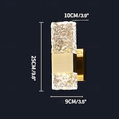 cheap Indoor Wall Lights-Gold Sconces Wall Lighting - Crystal Wall Sconces Modern Bathroom Vanity Light Fixtures Hardwire Modern LED Wall Mounted Sconces for Hallway Living Room