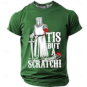  è solo un graffio divertente cavaliere medievale citazione sarcastica del film maglietta umorismo girocollo manica corta bordeaux regalo per appassionati di cinema abbigliamento di design