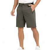 abordables pantalones cortos de trabajo-Hombre Pantalón corto pantalones cortos de vestir Empresa Pantalones cortos casuales Shorts de golf Bolsillo Plano Comodidad Transpirable Longitud de la rodilla Diario Exterior Negocio Moda Ropa de