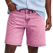 halpa Rennot shortsit-SoftFade™ Miesten Shortsit Vapaa-ajan Shortsit Happopesu Shortsit Taskut Yksinkertainen Mukavuus Hengittävä Polvipituinen Vapaa-ajan Ulkoilu Rantaloma Muoti Sininen Violetti Ei-Venyttävä