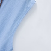 رخيصةأون أجازة-رجالي قميص قميص كتان قميص صيفي ملابس الشاطئ زر حتى القميص قميص مقنع لون الصلبة عطلة شارع أزرق أسود أبيض أخضر بدون كم مع قبعة الصيف الربيع ملابس