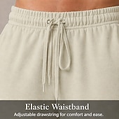 cheap Casual Shorts-Men's Shorts Terry Fabric Sweat Shorts Beige