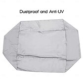 זול כיסויים לרהיטי פטיו-כיסוי גומי לסירת קיאק עמיד למים, הגנה מפני שמש UV ואבק, כיסוי לסירה מתנפחת, מתאים לאחסון, כיסוי הגנה לסירה באורך 12-17 רגל, שחור, אורך S, 380 ס"מ