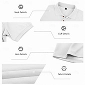 economico Polo classica da uomo-Per uomo Magliette Polo a Nido d'Ape Polo Casuale Streetwear Bavero Manica Corta Essenziale Moderno Semplice Tasca Leggero Estate Primavera Vestibilità regolare Nero Bianco Blu marino Verde scuro