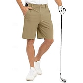 voordelige werk shorts-Voor heren Geklede korte broek Bedrijf Casual korte broek Golfshorts Zak Elastische taille Effen kleur Comfort Sneldrogend Knielengte Casual Buiten liiketoiminta Modieus Streetwear Zwart Marineblauw