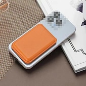 abordables Rangement et organisation-Portefeuille magnétique robuste en cuir avec étui de rangement et support intégré, porte-cartes sécurisé, pochette de rangement pour cartes bancaires et d'identité, accessoires pour porte-cartes en
