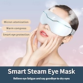 economico elettrodomestici-Maschera oculare a vapore intelligente portatile per occhi secchi, maschera oculare riscaldata con vapore caldo, massaggiatore oculare elettrico per alleviare la fatica, le occhiaie, favorire il