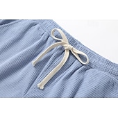 tanie Szorty casualowe-Męskie Szorty waflowe Szorty Letnie szorty Szorty na co dzień Ściągana na sznurek Kieszeń Elastyczny pas Równina Komfort Oddychający Krótki Na zewnątrz Urlop Sportowy Codzienny Biały Jasnozielony