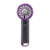 abordables Ventilateurs-Ventilateur portable avec compresse froide, mini-ventilateur 3 en 1 rechargeable par USB, utilisable à la main, sur pied ou à suspendre, idéal pour les voyages et le maquillage.
