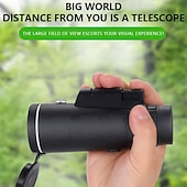 cheap Rangefinders &amp; Telescopes-12x50 High Power Monocular Telescope with Smartphone Adapter and Tripod, BAK4 Prism FMC Lens Waterproof Monocular for Adults, Bird Watching Hunting Camping Wildlife Hiking Traveling