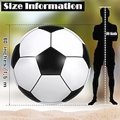 cheap World Soccer Match 2026-60 Inch Inflatable Beach Soccer Ball Jumbo Football Swimming Pool 2026 World Soccer Cup Party Decoration for Water Sports Games Party Supplies Family Gathering