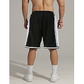 abordables Shorts décontractés-Homme Short actif Shorts de survêtement Shorts Shorts d'été Cordon de serrage Taille Élastique Bloc de Couleur Longueur Genou Occasionnel Quotidien Extérieur Sports Streetwear Noir Blanche