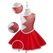  Îmbrăcăminte sportivă Costum de prințesă Cosplay Îmbrăcați-vă Paiete Pentru copii Fete Mascaradă Săptămâna Cărții Petrecere Zilnice Festival Îmbrăcați-vă