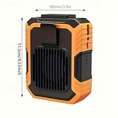levne Páskové ventilátory-Přenosný ventilátor na opasek, ventilátor na opasek pro muže a ženy, osobní ventilátor na nošení v košili, dobíjecí USB handsfree mini ventilátor pro venkovní práci, stavebnictví, kempování,
