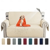 Недорогие Чехол для дивана-Водонепроницаемый нескользящий чехол для дивана для домашних животных, однотонный, защищает диван от мочи, моющийся чехол для мебели для собак и кошек.