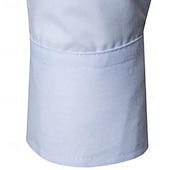 お買い得  メンズボタンダウンシャツ-男性用 シャツ ドレスシャツ ボタンダウンシャツ 純色 アウトドア ビジネス ブルー ブラック ホワイト ピンク 長袖 折襟 夏 春 衣類 ボタン