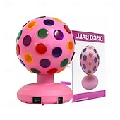 abordables Éclairage de scène-Projecteur LED rotatif à 360° pour scène disco, alimentation USB, idéal pour les DJ et les festivals. &amp;veilleuse décorative pour chambre, 1 pièce
