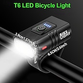 tanie latarki taktyczne-Zestaw oświetlenia rowerowego, przednie światło przednie o mocy 1000 lumenów, ładowane przez USB, tylne światło z bezprzewodowymi kierunkowskazami, wodoodporne, wysokiej jasności diody LED do rowerów