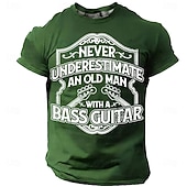  Voor heren Grappig jargon T-shirt Korte mouw T-shirt 3D-afdrukken Strakke ronde hals Overhemd Modieus Dagelijks Dagelijks Straat Rood Zomer Lente Kleding S M L XL XXL XXXL