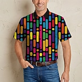  Ρετρό / Βίντατζ Χίπισσα Δεκαετία '70 Πουκάμισο Κοντά μανίκια Χίπισσα Ρετρό Φανταχτερή Φόρεμα Ανδρικά μουσικό φεστιβάλ Πάρτι Καθημερινά Ρούχα Ενηλίκων Πουκάμισο Ανοιξη καλοκαίρι