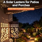 cheap Landscape Lights-Hummingbird Solar Lantern Garden Decor, Metal Hanging Outdoor Lights Waterproof, Solar Powered Decorative Lights with Shadow Projection,Gifts for Women Mom Grandma