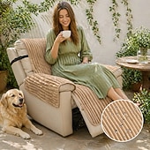 cheap Recliner Cover-Waterproof Couch Covers Non Slip Recliner Sofa Cover Single Seat Couch Protector Pet Friendly Scratch Resistant Durable Sofa Throw Furniture Cover for Dogs Cats Living Room All Season Use