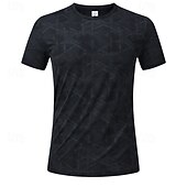 Χαμηλού Κόστους T-shirts και αμάνικα μπλουζάκια για τρέξιμο-Ανδρικά Μονόχρωμο Tricou de Alergat Μπλούζα συμπίεσης Καλοκαίρι Άνοιξη Κοντομάνικο Γρήγορο Στέγνωμα Ελαφρύ Ύγρανση Γυμναστήριο προπόνηση Ενεργή εκπαίδευση Τρέξιμο Ασκηση Θαλασσί Μαύρο Ανοικτό Γκρίζο