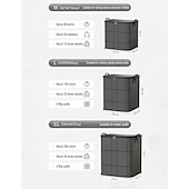 رخيصةأون تخزين الملابس-منظم لحاف وفراش مقاوم للغبار مكون من قطعتين، حقائب تخزين كبيرة قابلة للطي بمقابض معززة &amp;سحابات متينة، خزانة ملابس مقاومة للماء &amp;مساحة تخزين أسفل السرير للألحفة والبطانيات والوسائد