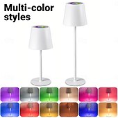 baratos Luzes decorativas-LED Reading Desk Lamp New Modern French Style Eye-Friendly  Rechargeable, RGB, Long Battery Life, Home Use, Living Room &amp; Bedroom, Touch Dimming &amp; Color Adjustment, Ambient Light Decorative Accent,