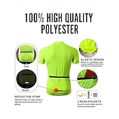 Недорогие Мужские джерси-Муж. Велокофты Лоскутный узор С короткими рукавами Велоспорт Джерси Верхняя часть с 3 задними карманами Устойчивость к УФ Быстровысыхающий Задний карман Впитывает пот и влагу Виды спорта