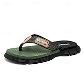 abordables Pantoufles &amp; tongs-Sandales marron pour homme, entre-doigts, tongs d'été décontractées, légères et confortables, idéales pour la plage, les vacances, les voyages, les loisirs de plein air et le quotidien par temps chaud.