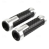 tanie Akcesoria do motocykli i quadów-Uchwyty motocyklowe 7/8", uniwersalne 22 mm, antypoślizgowe, aluminiowe, gumowe uchwyty CNC do kierownicy skutera sportowego, ergonomiczne i wygodne końcówki kierownicy, 1 para