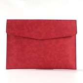 cheap Card Holders &amp; Cases-2 Pack Slim Laptop Sleeve, Professional PU Leather Envelope Cover for 13-13.3 Inch MacBook Air, iPad Pro, Waterproof Scratch-Resistant Notebook Case, Elegant Computer Portfolio Bag
