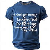abordables T-shirts d'Humour Sarcastique-Je ne reçois pas assez de reconnaissance pour tout ce que j'arrive à ne pas dire à voix haute. T-shirt humoristique et sarcastique pour homme, col rond, manches courtes, style décontracté, cadeau,
