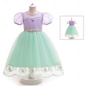 tanie Stroje dla dziewcząt-Syrena Księżniczka Sukienka Kostium Cosplay Stroje Film Moda Śłodkie Tutu for Dla dziewczynek Dzieci Halloween Bal maskowy Codzienny Impreza Święto