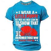 abordables Camisetas Patrióticas 250-Día de los Caídos Hombre Argot divertido Camiseta Manga Corta Camiseta Impresión 3D Cuello Barco Camisa Moda Diario Diario Calle Azul Piscina Rojo Verano Primavera Ropa S M L XL XXL XXXL