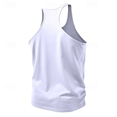 baratos Treningsskjorter uten armer-Men's Tank Top Vest Undershirt Sleeveless Shirt Sleeveless Crew Neck V Neck Scoop Neck Summer Plain Fashion Sporty Classic Quick Dry Casual Gym Street Black White Yellow Top Tee for Men