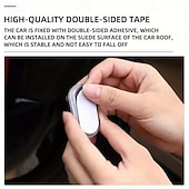 abordables Gadgets pour intérieur de voiture-Lot de 4 lampes d'ambiance LED sans fil pour l'intérieur de voiture, rechargeables par USB, à capteur tactile et aimantées, pour plancher, portières et coffre, étanches et compactes, disponibles en